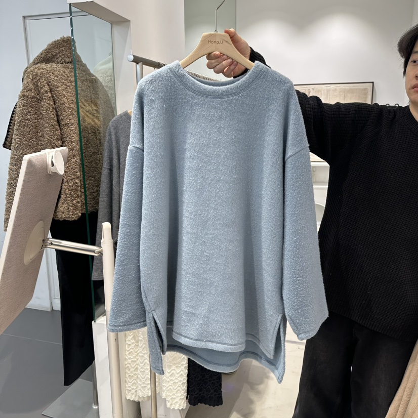 HONG.U東大門㊣實拍女士新品時尚推薦人氣熱賣真品長袖T恤HONG.U長袖T恤圖色3