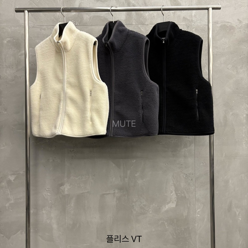 MUTE-P韓國直郵㊣女士新品推薦時尚休閑25秋冬職業馬甲羊毛MUTE馬甲