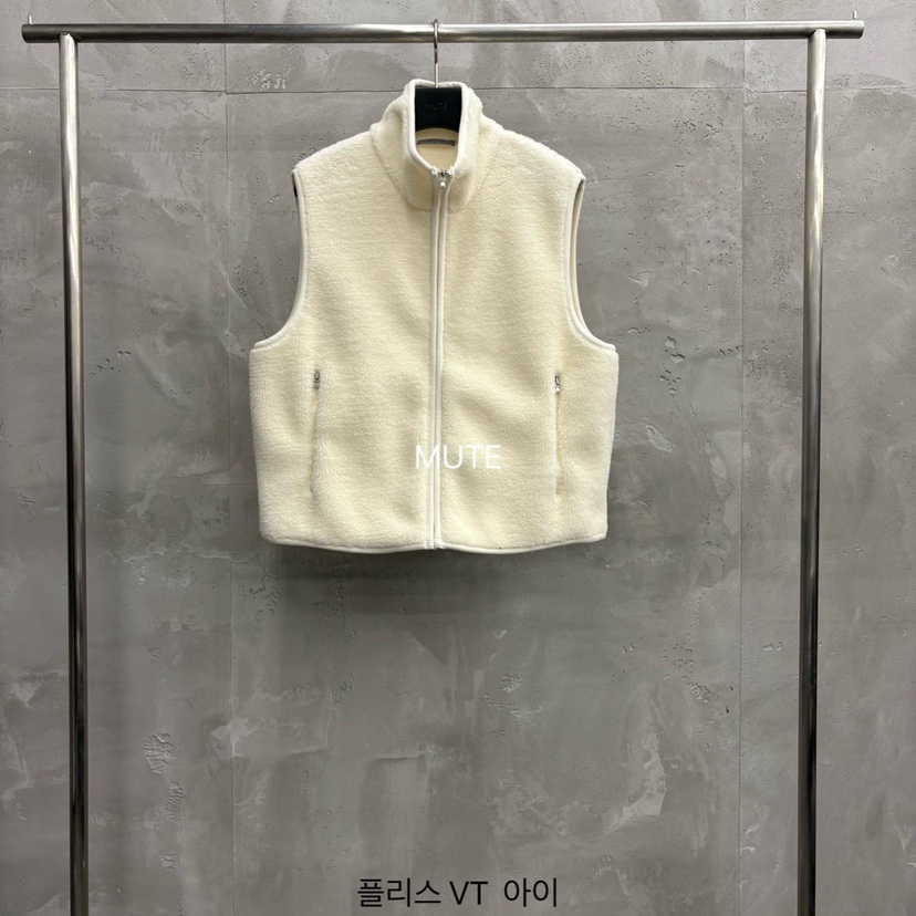 MUTE-P韓國直郵㊣女士新品推薦時尚休閑25秋冬職業馬甲羊毛MUTE馬甲圖色1