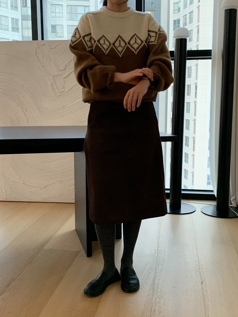 REGULARLY/PLACOR東大門㊣代購女士新款推薦半身裙中短裙燈芯絨REGULARLY/PLACOR半身裙/中短裙