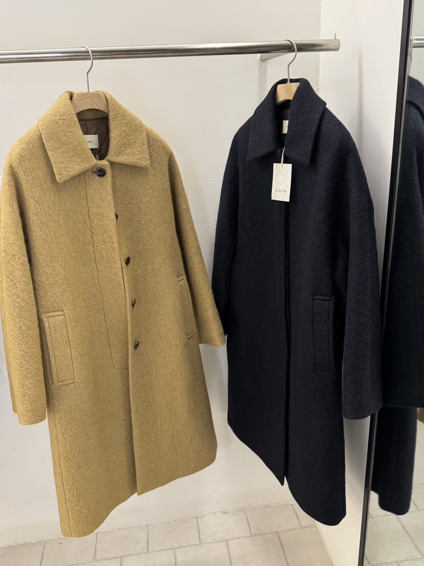REGULARLY/PLACOR韓國代購㊣女士新款熱賣職業中長款大衣羊駝REGULARLY/PLACOR中長款大衣