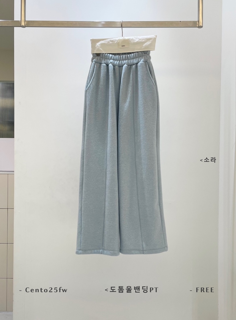 CENTO韓國代購㊣女裝新款25秋冬推薦職業熱賣真品休閑褲羊毛CENTO休閑褲圖色2實際價格47000