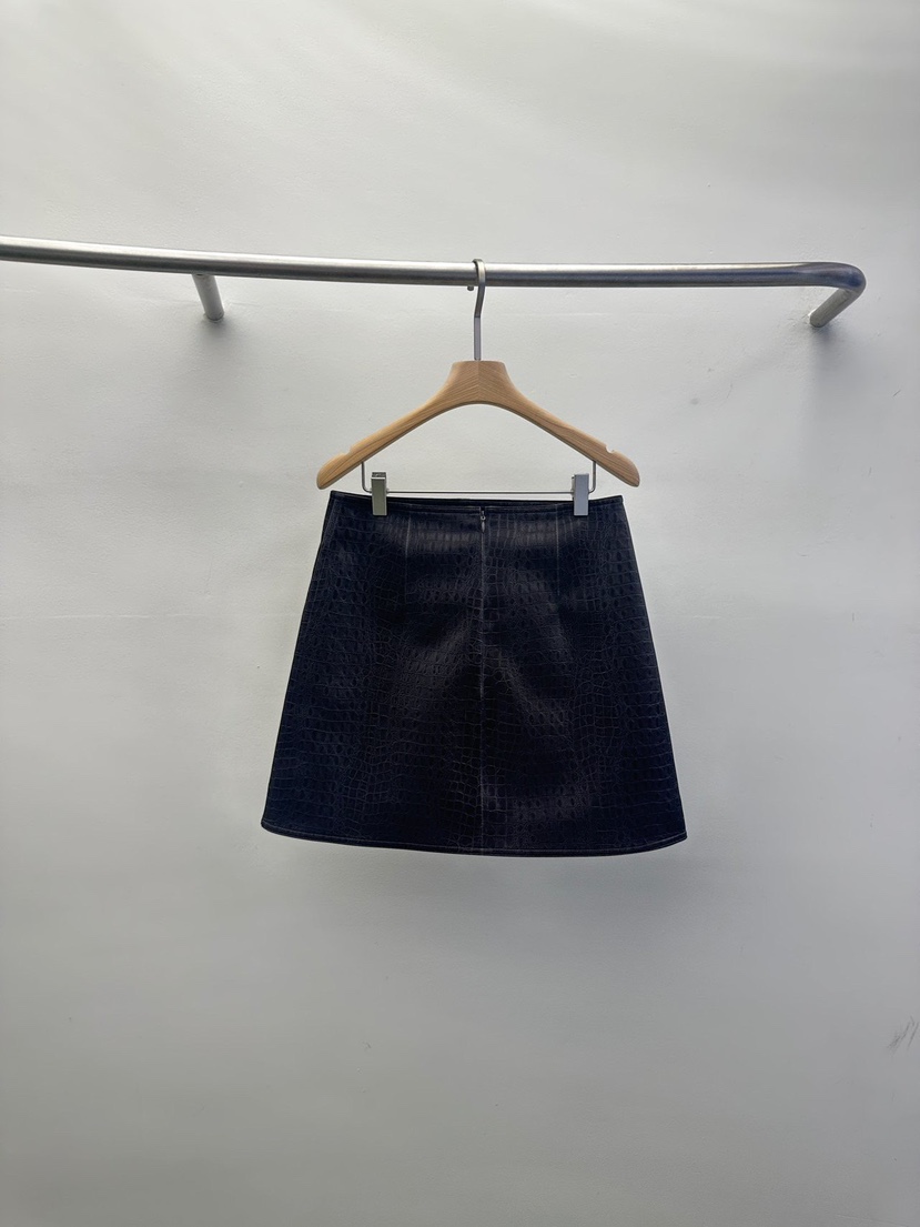 WIDA-P韓國代購㊣女裝新品熱賣推薦職業時尚真品人氣短裙皮革WIDA/RENEJ短裙