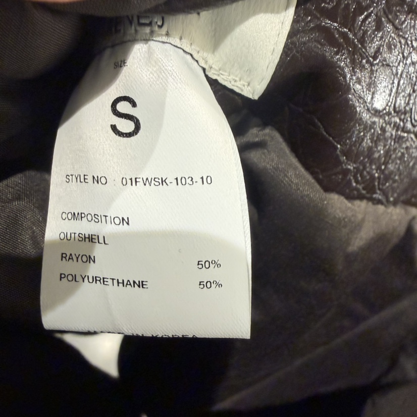 WIDA-P韓國代購㊣女裝新品熱賣推薦職業時尚真品人氣短裙皮革WIDA/RENEJ短裙