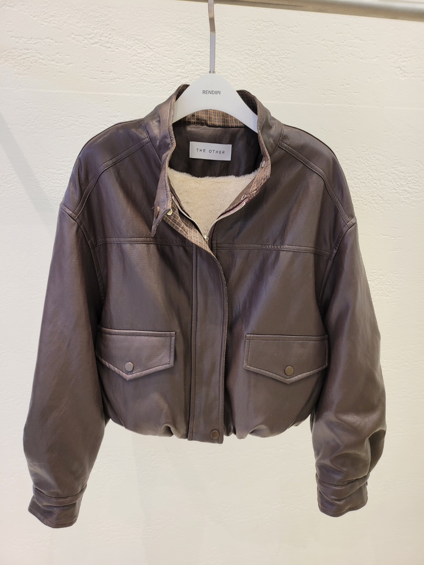 THE OTHER東大門㊣直郵女裝新款休閑推薦25秋冬熱賣夾克格紋THE OTHER夾克圖色1棕色