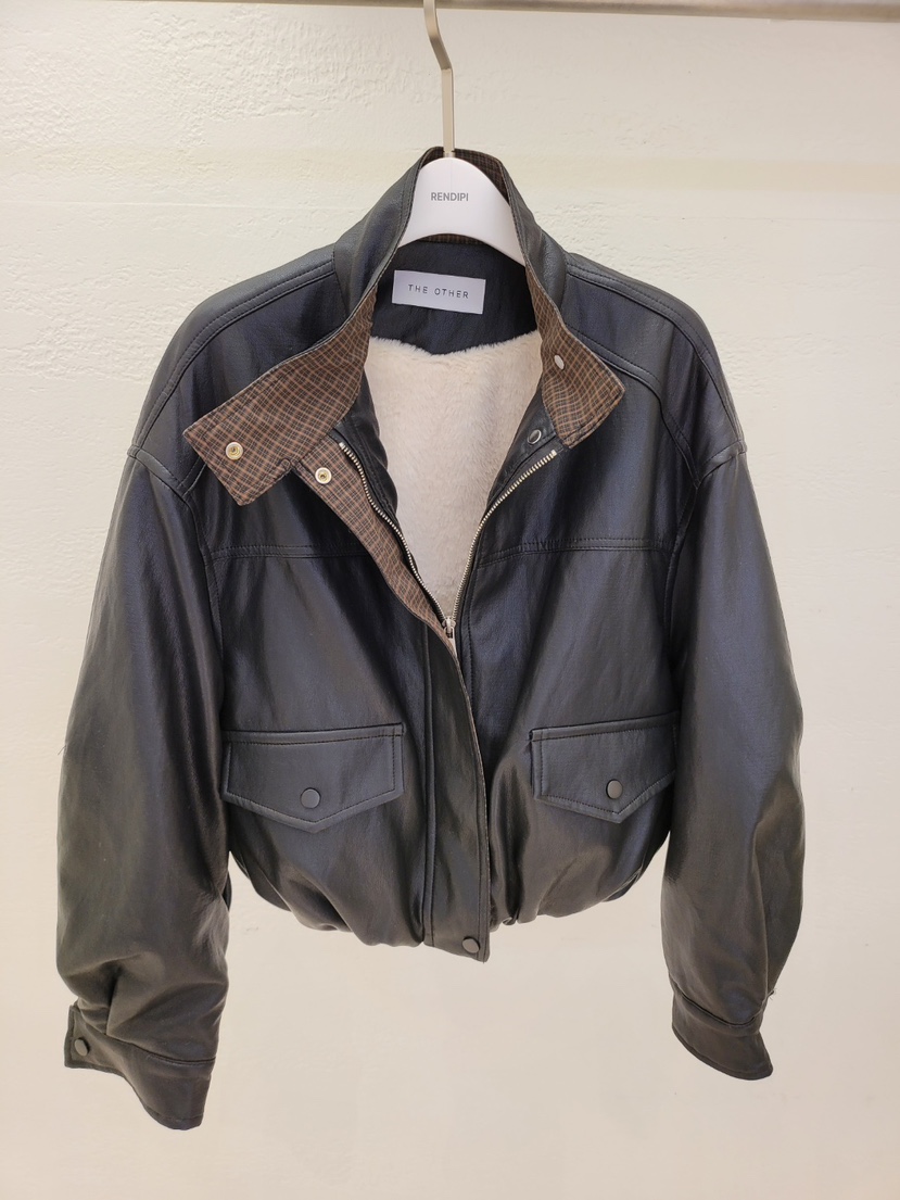 THE OTHER東大門㊣直郵女裝新款休閑推薦25秋冬熱賣夾克格紋THE OTHER夾克圖色2黑色