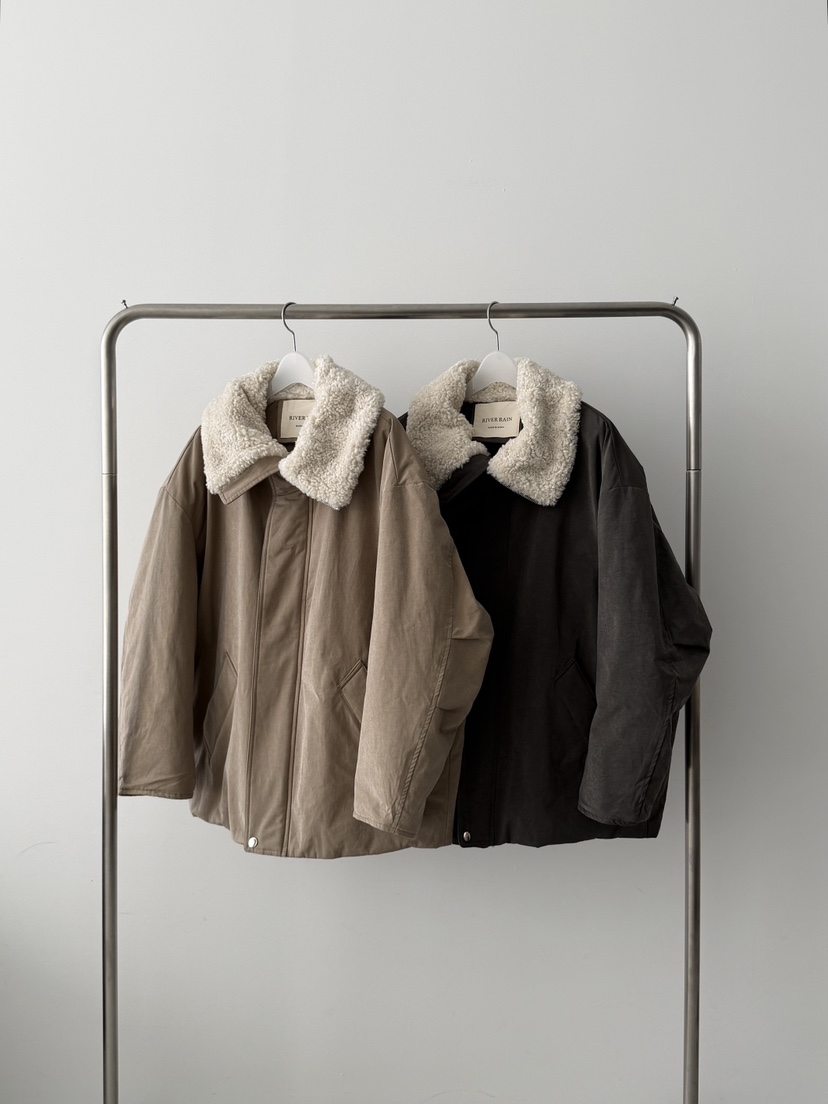 RIVER RAIN韓國直郵㊣女裝新品時尚推薦25秋冬熱賣真品夾克RIVER RAIN夾克圖色2左二色