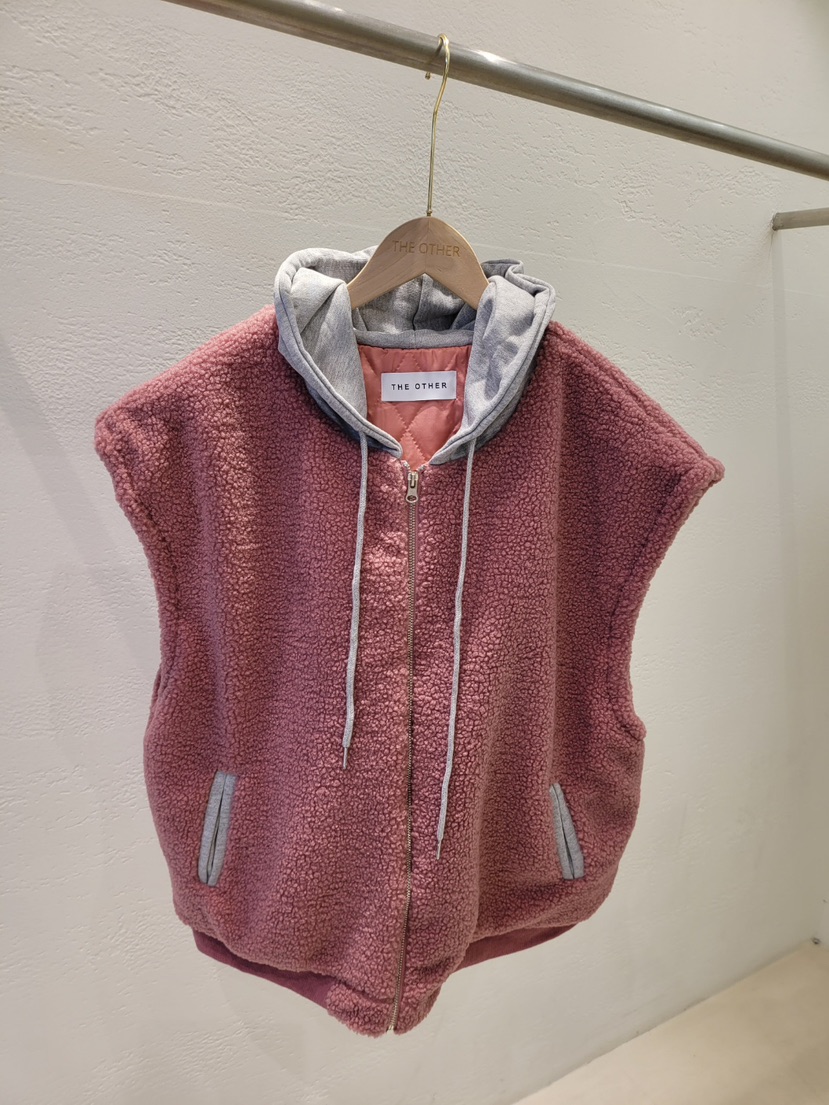 THE OTHER東大門㊣直郵女裝新品職業時尚人氣休閑馬甲連帽THE OTHER馬甲圖色2