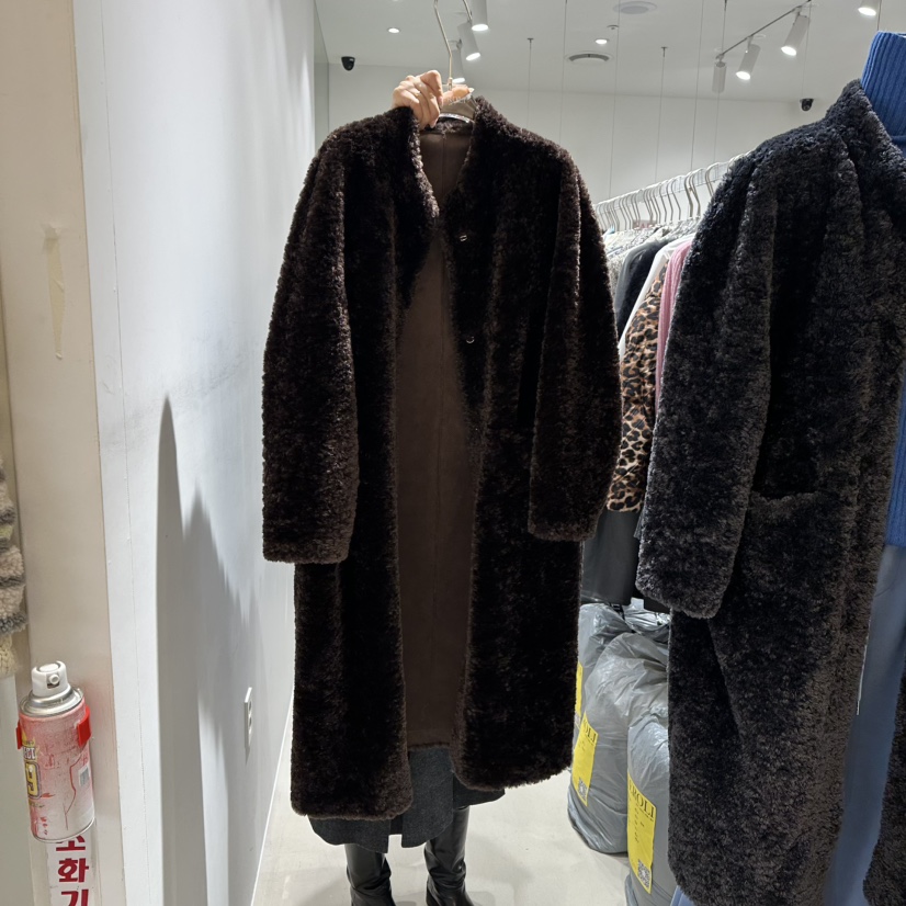 NEROLI 36韓國代購㊣女士新品時尚人氣真品25秋冬中長款大衣NEROLI 36中長款大衣圖色2