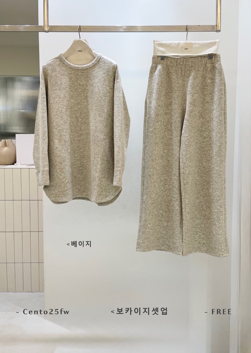 CENTO韓國代購㊣女裝新品職業真品25秋冬休閑推薦熱賣套裝套裝CENTO套裝圖色1