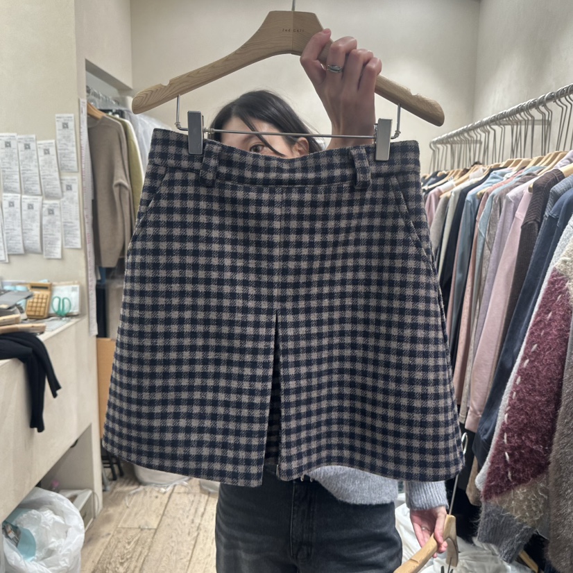 2ND GATE東大門㊣直郵女士新品熱賣人氣職業時尚25秋冬短裙2ND GATE短裙圖色2棕色