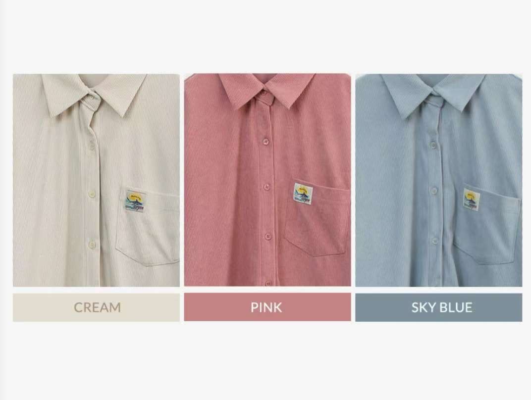 Eden-OT韓國直郵㊣女裝新品真品職業人氣襯衫蕾絲衫燈芯絨Eden-OT襯衫/蕾絲衫