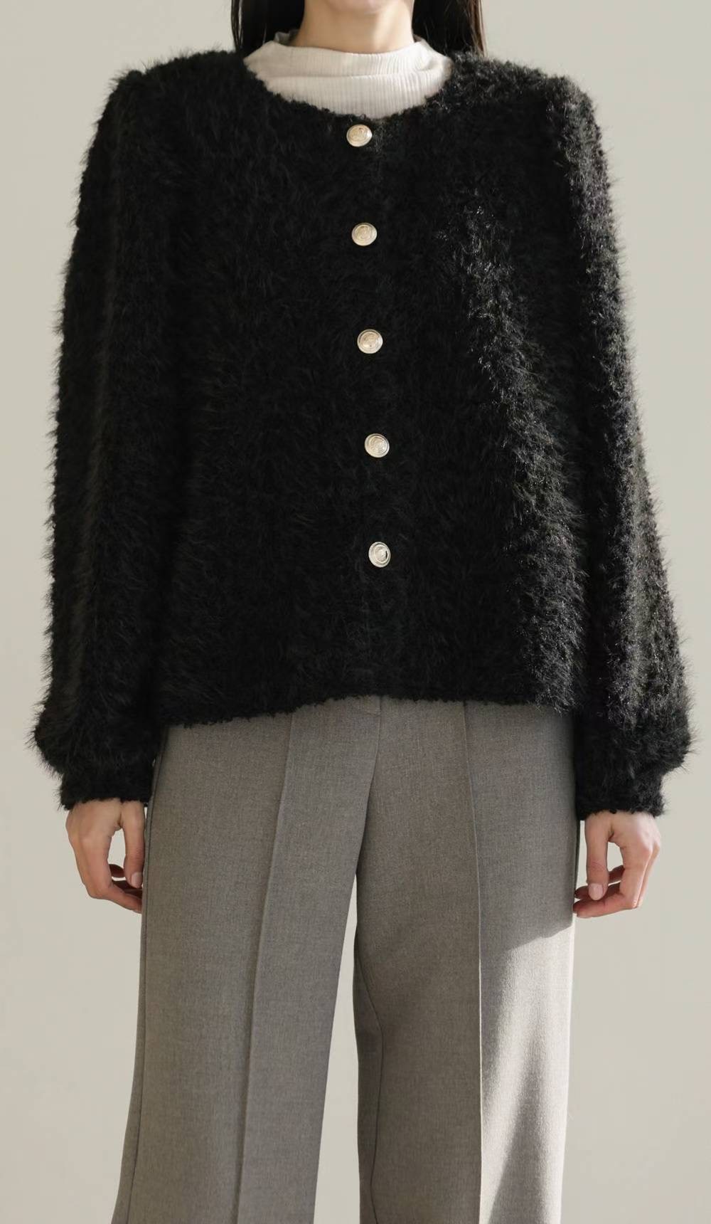 Eden-OT韓國直郵㊣女士新款人氣職業推薦時尚25秋冬針織衫開衫Eden-OT針織衫圖色1