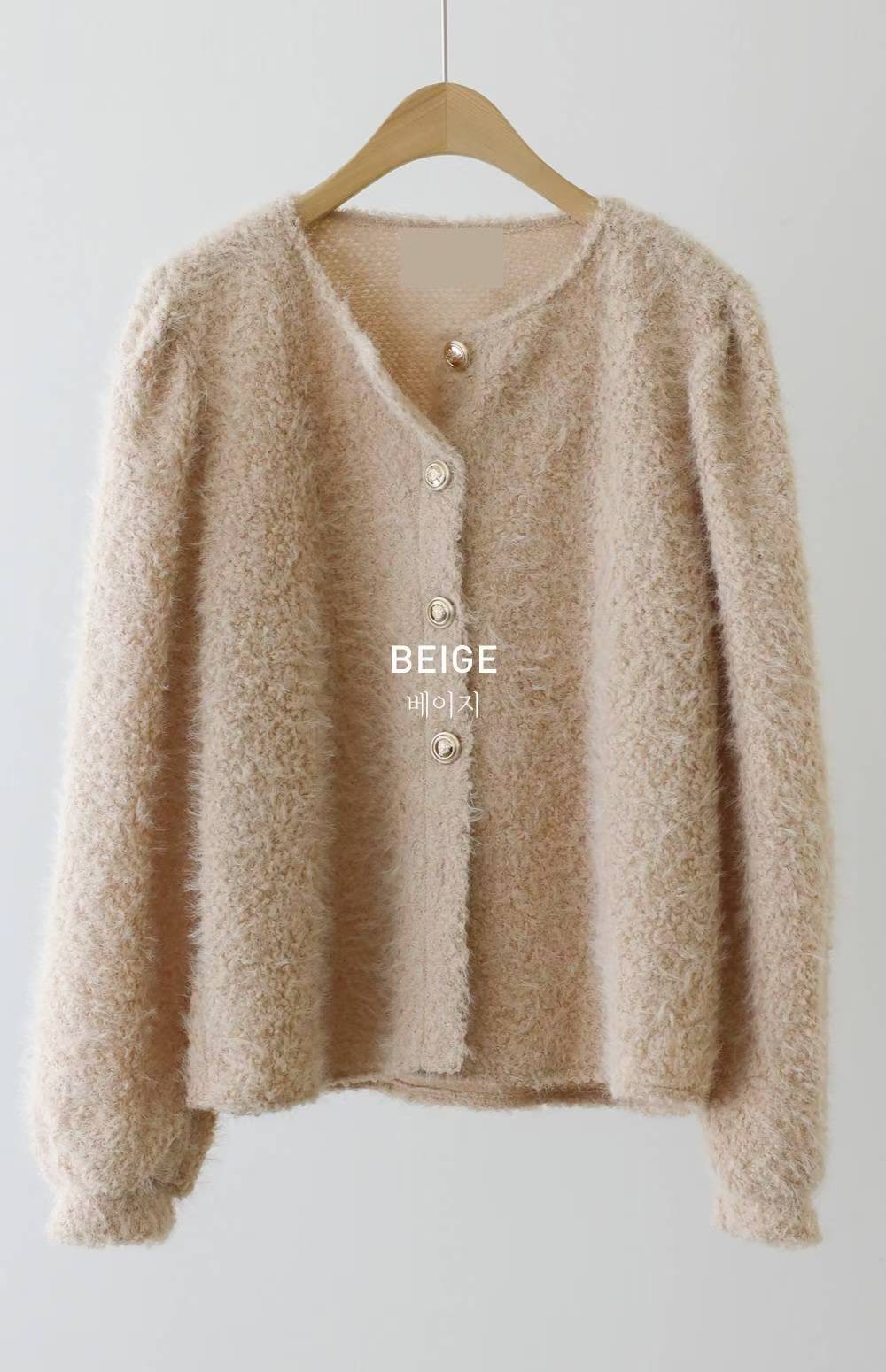 Eden-OT韓國直郵㊣女士新款人氣職業推薦時尚25秋冬針織衫開衫Eden-OT針織衫圖色2