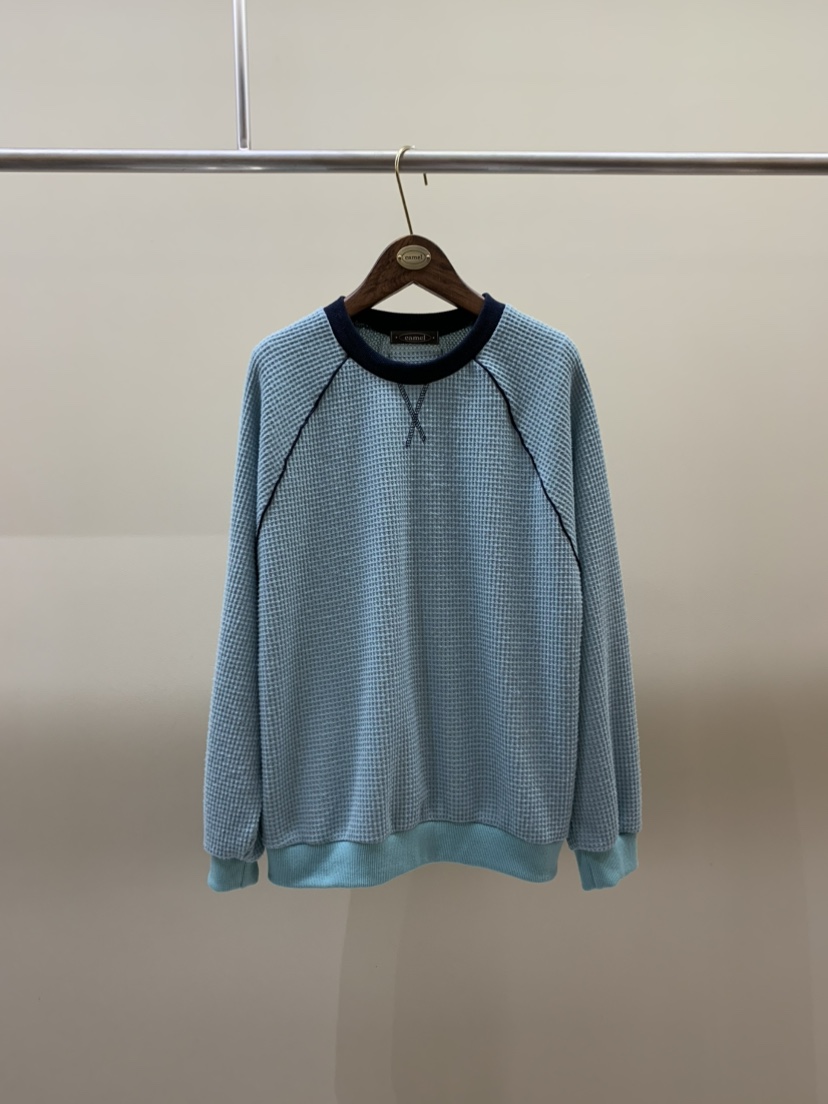 CAMEL-P韓國代購㊣女士新品推薦衛衣華夫格絨Came_l 家衛衣圖色1