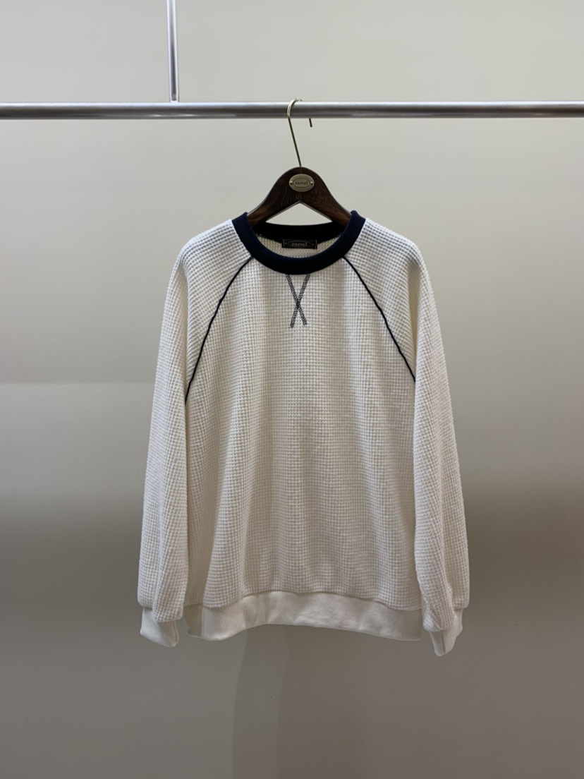 CAMEL-P韓國代購㊣女士新品推薦衛衣華夫格絨Came_l 家衛衣圖色2