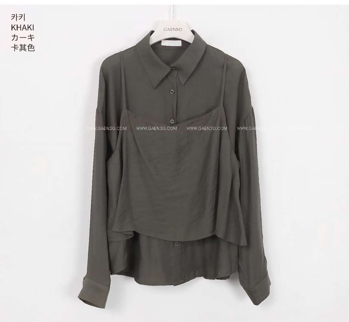 Eden-OT東大門㊣代購女士新款熱賣人氣25秋冬襯衫蕾絲衫蕾絲Eden-OT襯衫/蕾絲衫圖色1