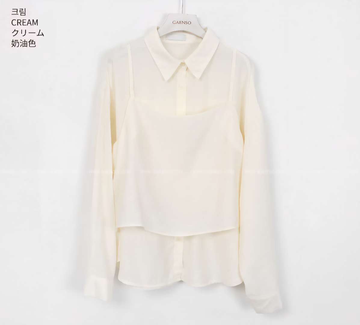 Eden-OT東大門㊣代購女士新款熱賣人氣25秋冬襯衫蕾絲衫蕾絲Eden-OT襯衫/蕾絲衫圖色2