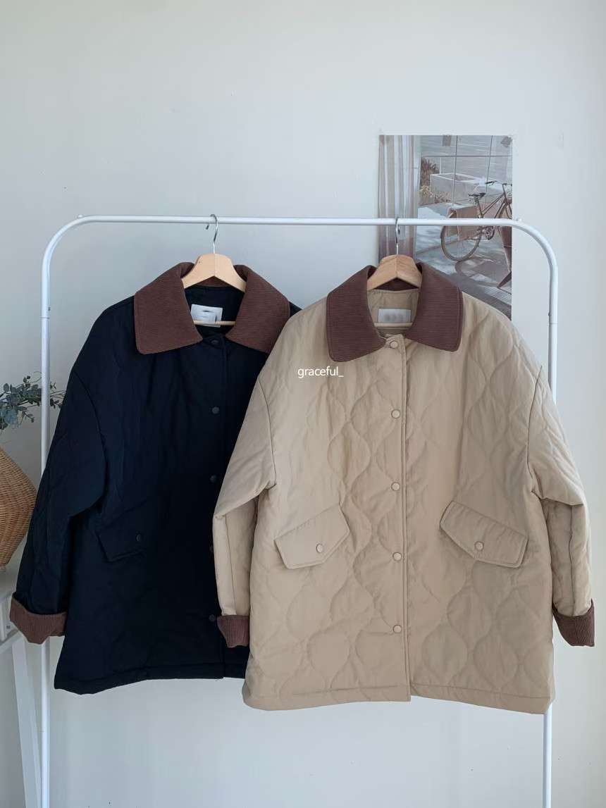 Eden-OT東大門㊣代購女裝新品職業人氣推薦真品時尚短款棉服Eden-OT短款棉服