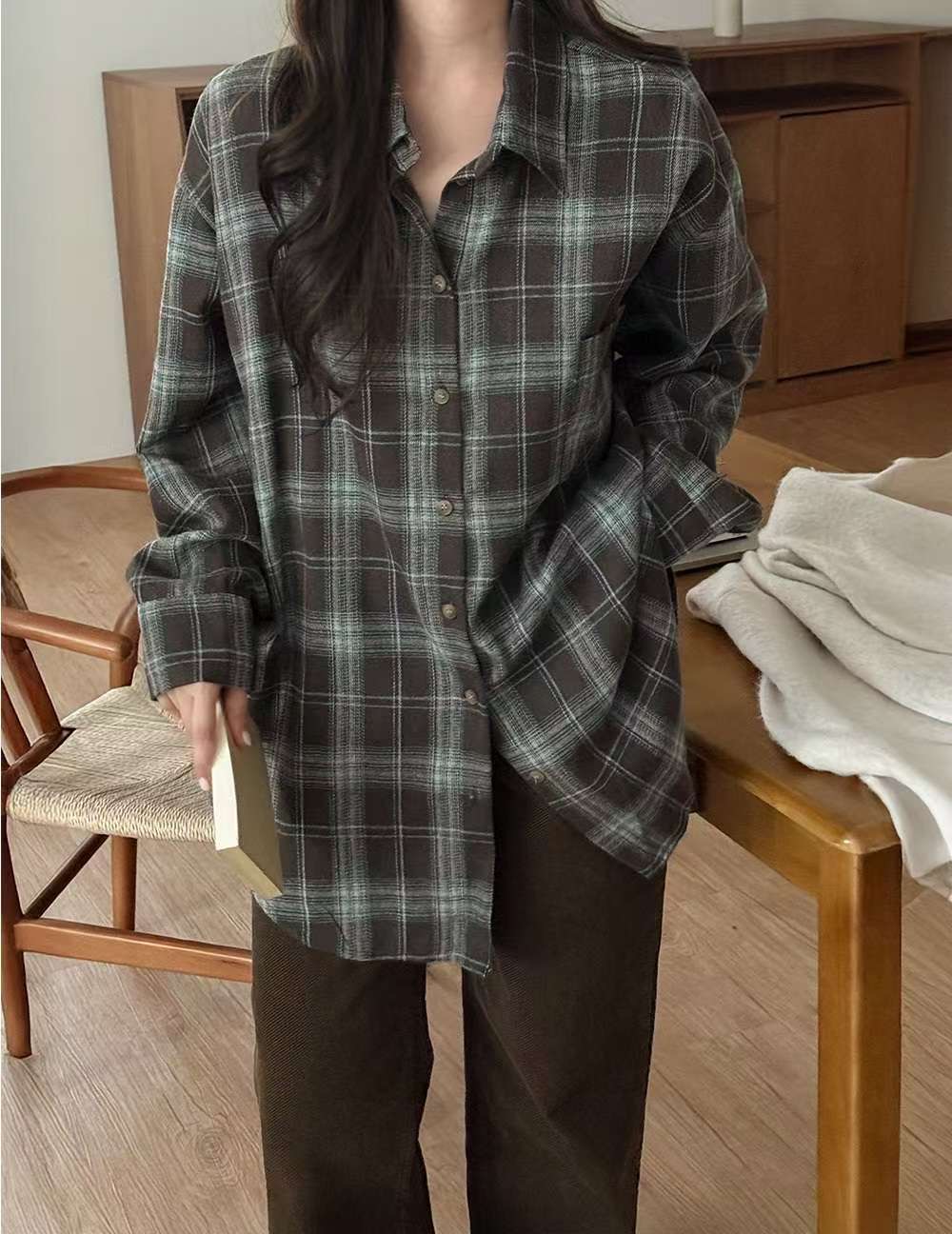 Eden-OT東大門㊣代購女士新品休閑熱賣真品25秋冬襯衫蕾絲衫Eden-OT襯衫/蕾絲衫