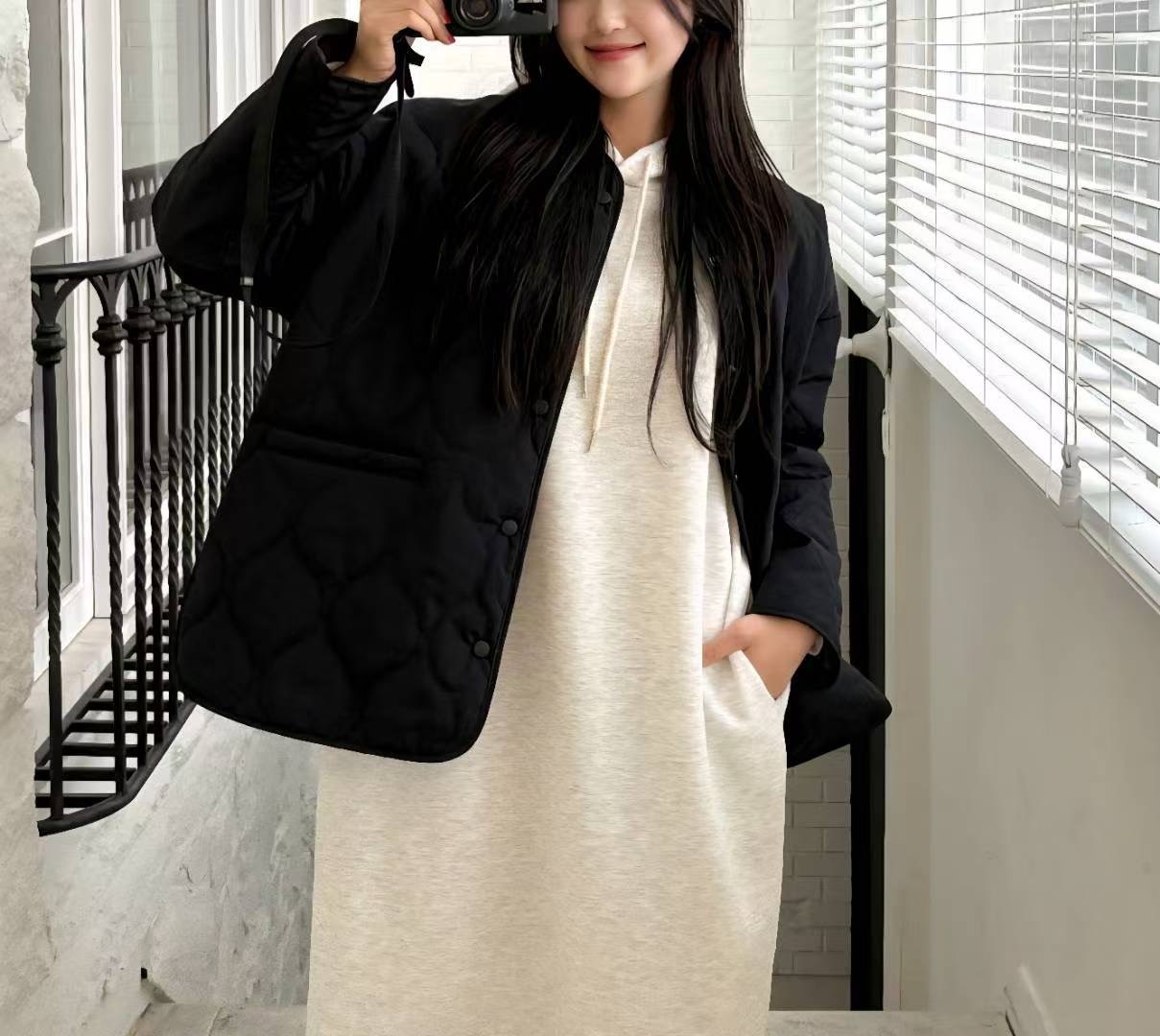 Eden-OT韓國直郵㊣女士新品熱賣真品職業25秋冬夾克蘇格蘭Eden-OT夾克