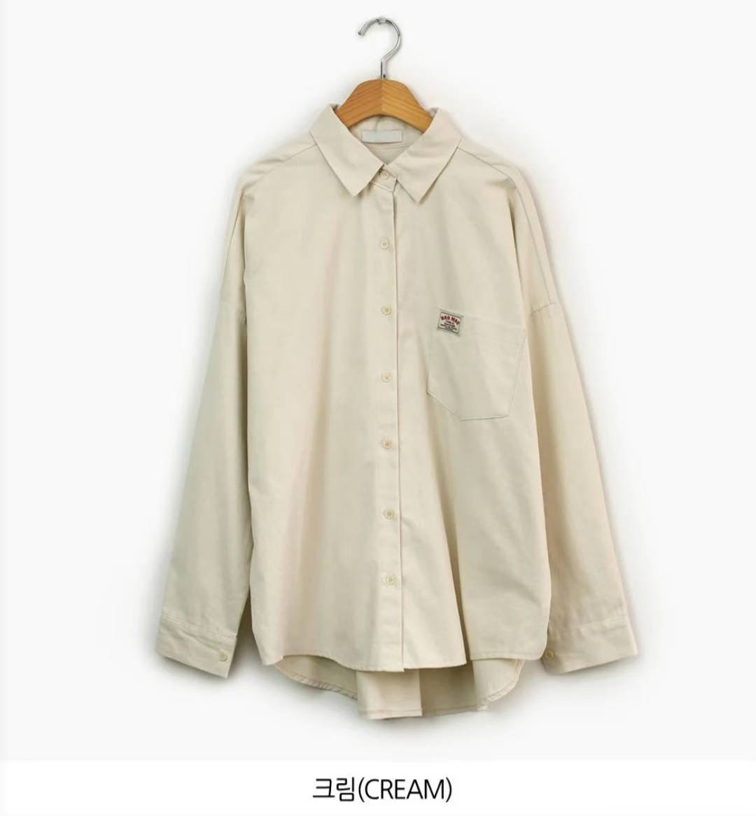 Eden-OT韓國直郵㊣女裝新款25秋冬時尚真品襯衫蕾絲衫抓絨Eden-OT襯衫/蕾絲衫圖色1