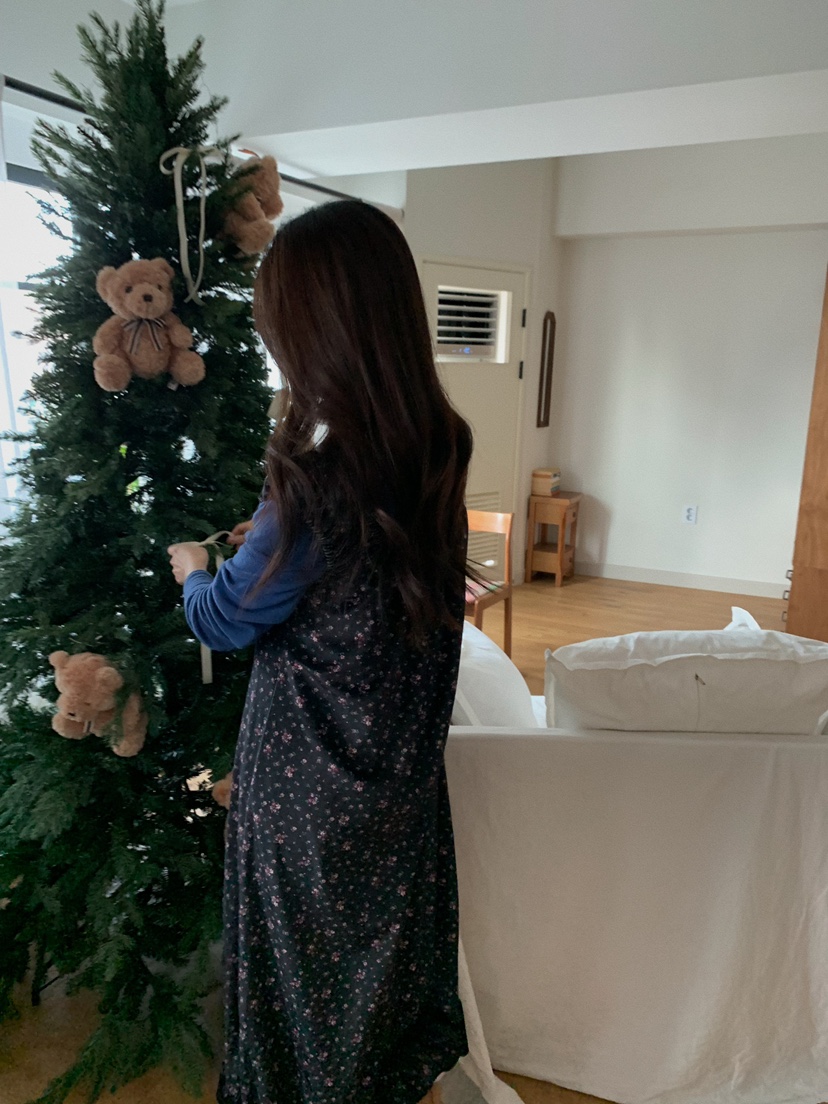 CAMEL-P東大門㊣代購女裝新款推薦連衣裙天鵝絨花朵Came_l 家連衣裙