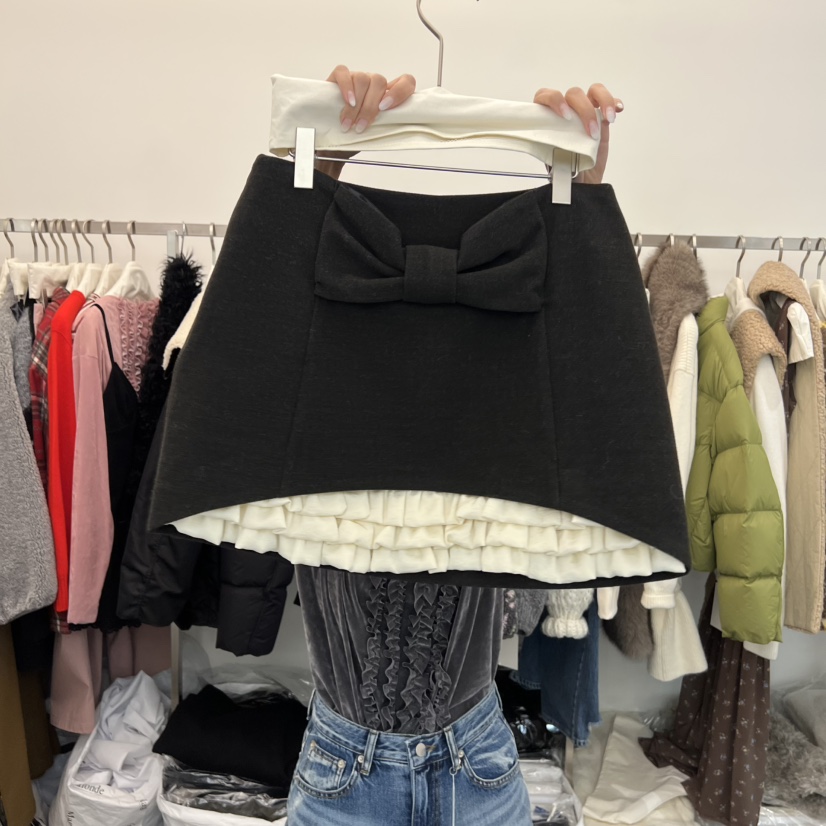 SALONDEMAG東大門㊣代購女士新款25秋冬休閑推薦職業熱賣短裙SALONDEMAG短裙