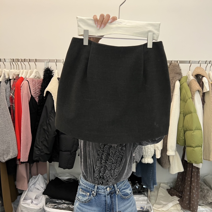 SALONDEMAG東大門㊣代購女士新款25秋冬休閑推薦職業熱賣短裙SALONDEMAG短裙圖色1