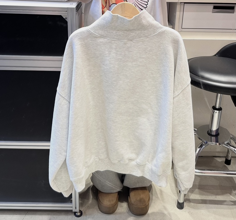 CRACKERS韓國直郵㊣女裝新品推薦熱賣25秋冬職業時尚衛衣抓絨CRACKERS衛衣