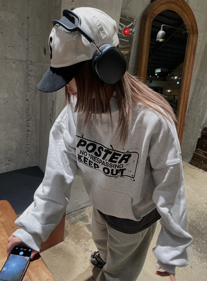 CRACKERS韓國直郵㊣女裝新品推薦熱賣25秋冬職業時尚衛衣抓絨CRACKERS衛衣