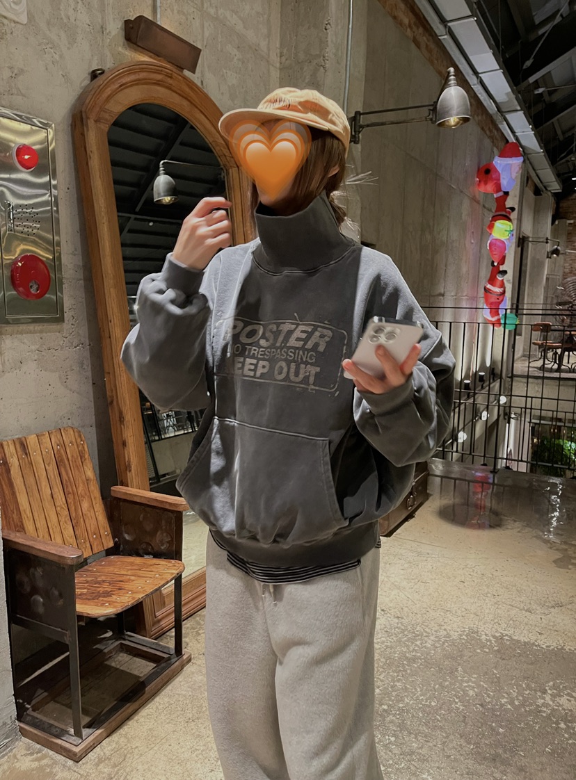 CRACKERS韓國直郵㊣女裝新品推薦熱賣25秋冬職業時尚衛衣抓絨CRACKERS衛衣