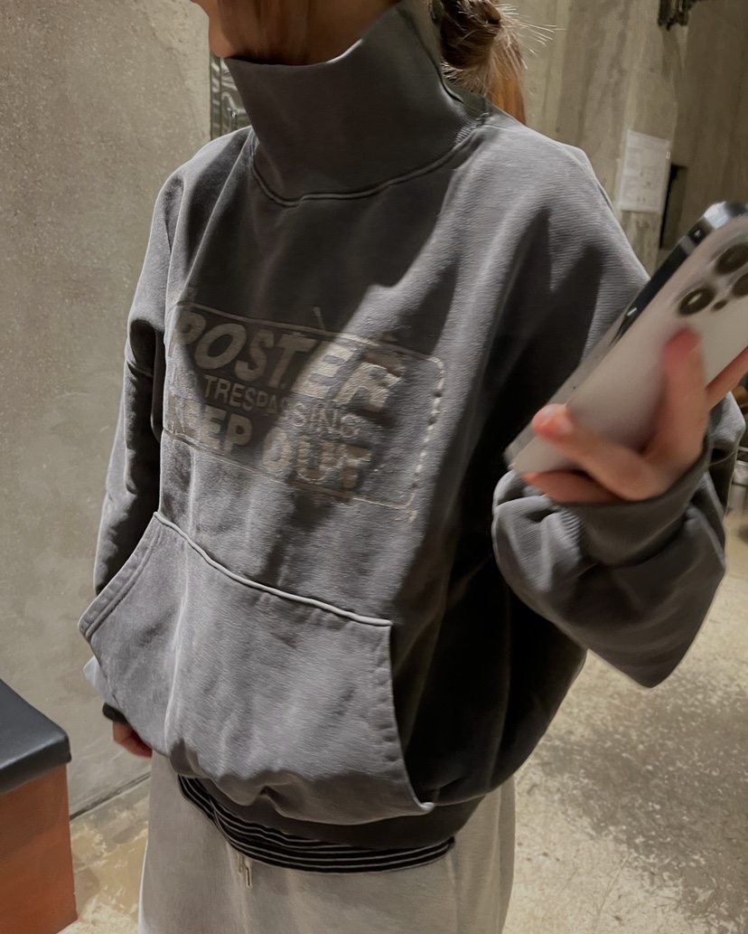 CRACKERS韓國直郵㊣女裝新品推薦熱賣25秋冬職業時尚衛衣抓絨CRACKERS衛衣