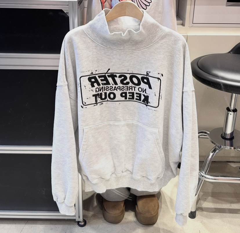 CRACKERS韓國直郵㊣女裝新品推薦熱賣25秋冬職業時尚衛衣抓絨CRACKERS衛衣圖色1