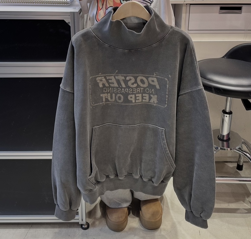 CRACKERS韓國直郵㊣女裝新品推薦熱賣25秋冬職業時尚衛衣抓絨CRACKERS衛衣圖色2