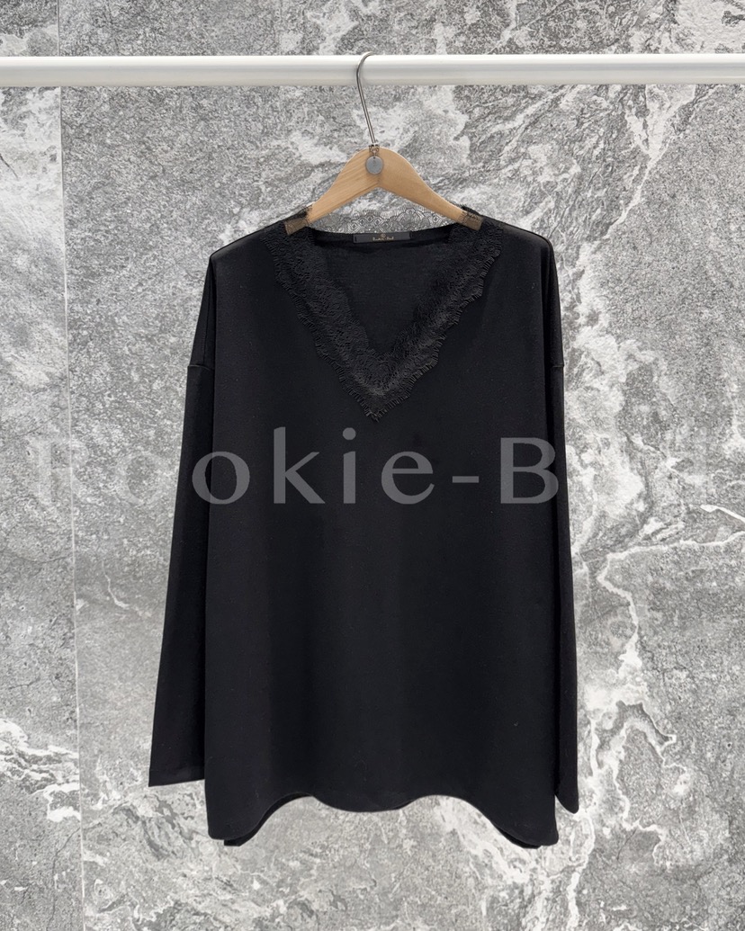 ROOKIE BUD韓國代購㊣女裝新款熱賣職業時尚推薦長袖T恤蕾絲ROOKIE BUD-L長袖T恤圖色2