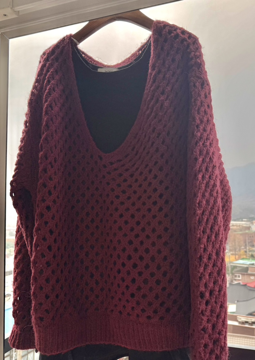 PAIRING韓國直郵㊣女士新款25秋冬人氣針織衫不含內搭羊毛圍巾PAIRING針織衫