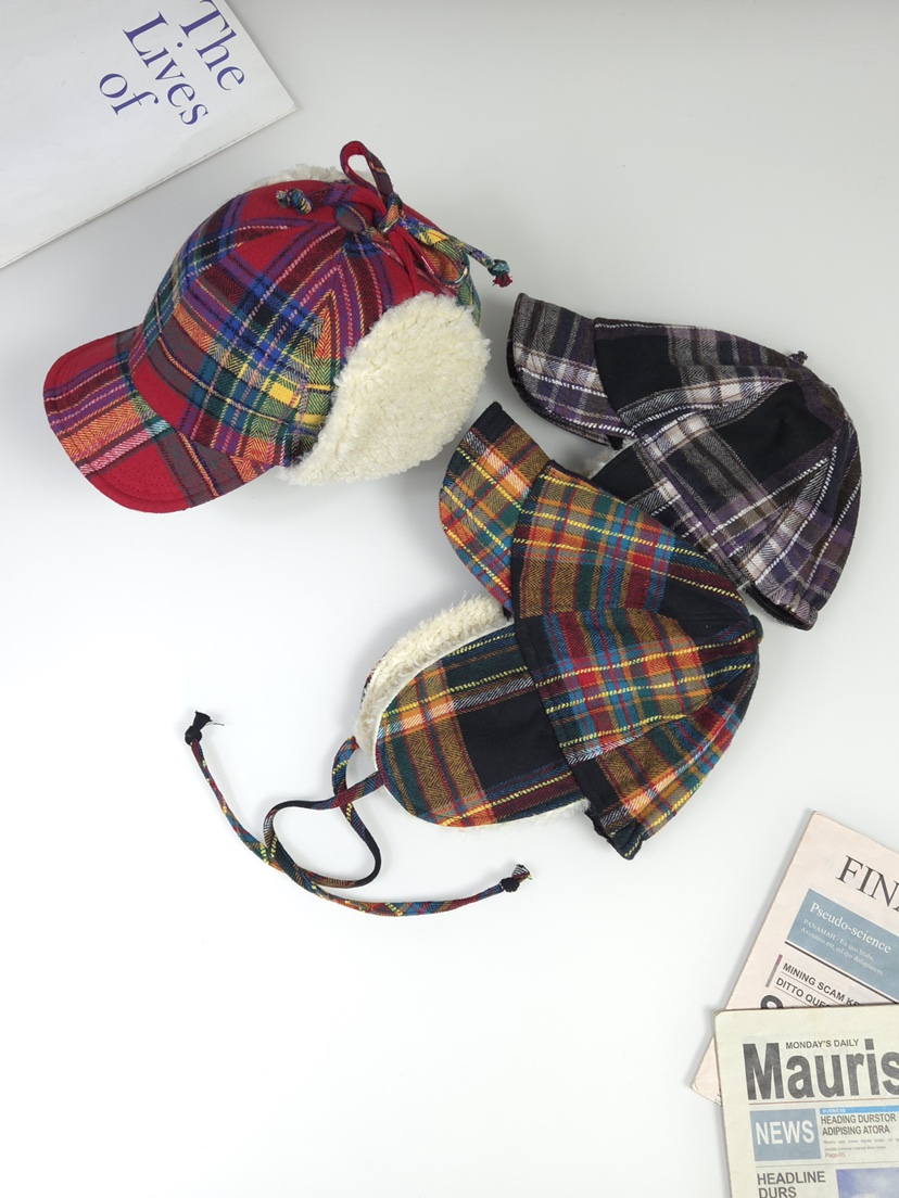 THE HAT-P韓國直郵㊣女士新款熱賣推薦真品25秋冬帽子格子THE HAT帽子