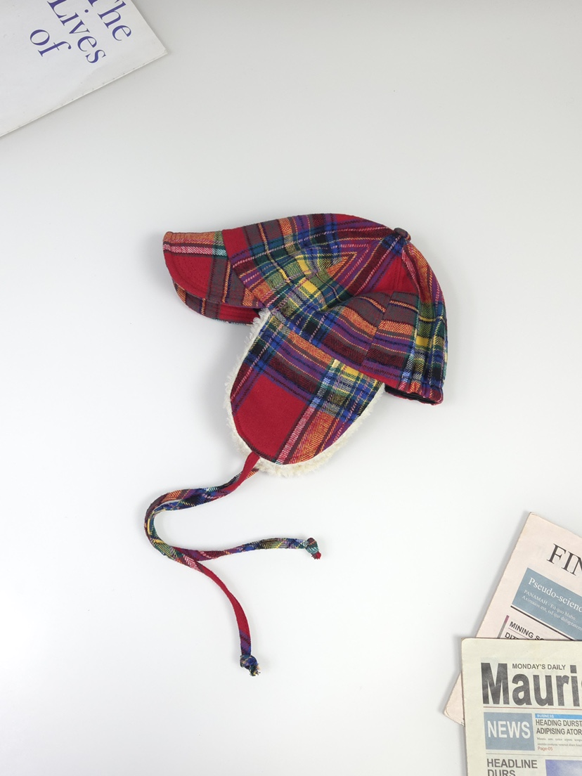 THE HAT-P韓國直郵㊣女士新款熱賣推薦真品25秋冬帽子格子THE HAT帽子圖色1