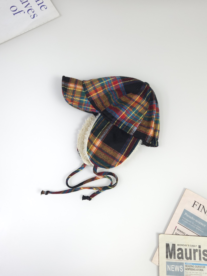 THE HAT-P韓國直郵㊣女士新款熱賣推薦真品25秋冬帽子格子THE HAT帽子圖色2