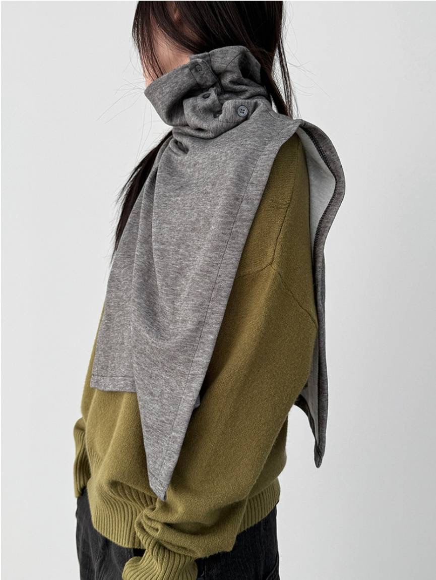 VENDER東大門㊣代購女裝新品時尚圍巾披肩男女同款保暖高領VENDER圍巾/披肩
