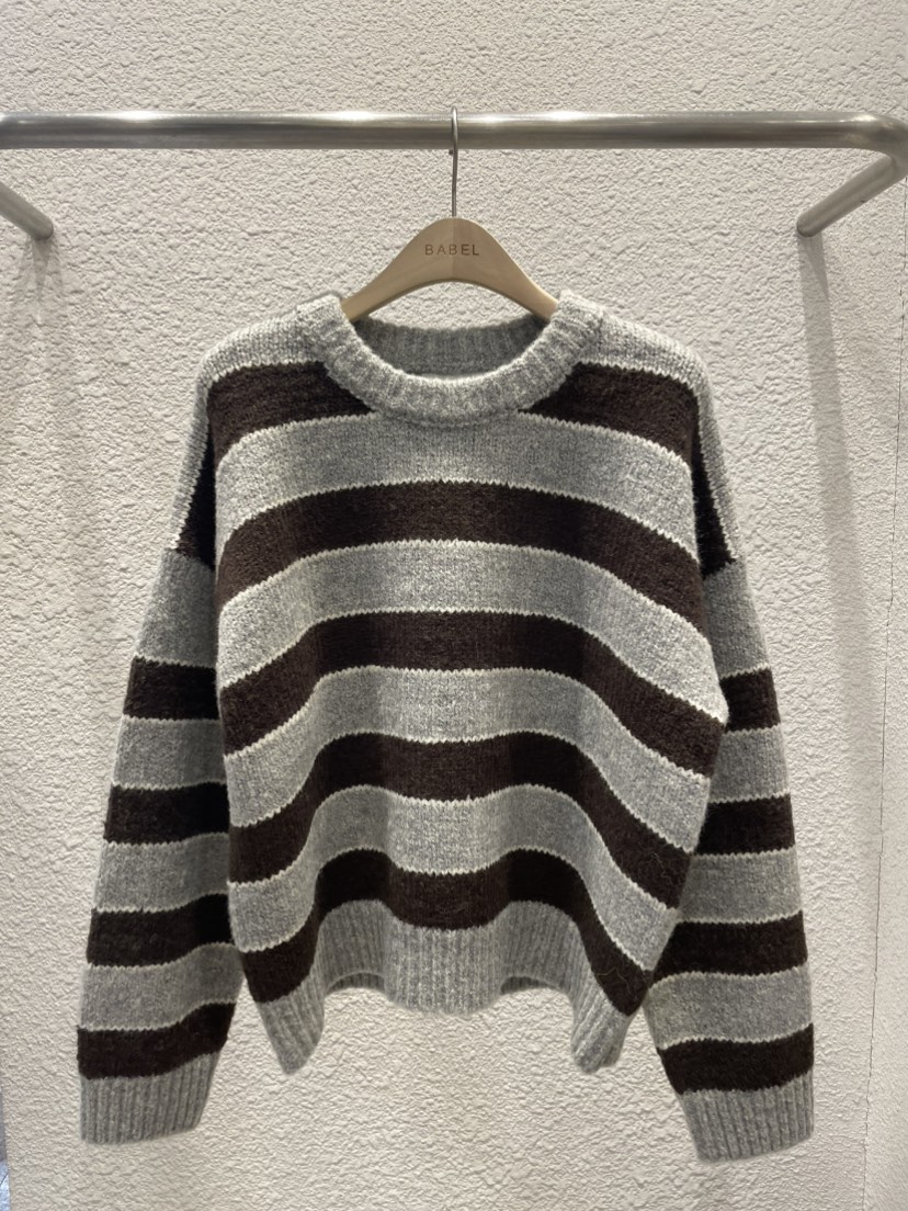 BABEL東大門㊣實拍女裝新品25秋冬熱賣職業休閑推薦真品針織衫BABEL針織衫圖色2