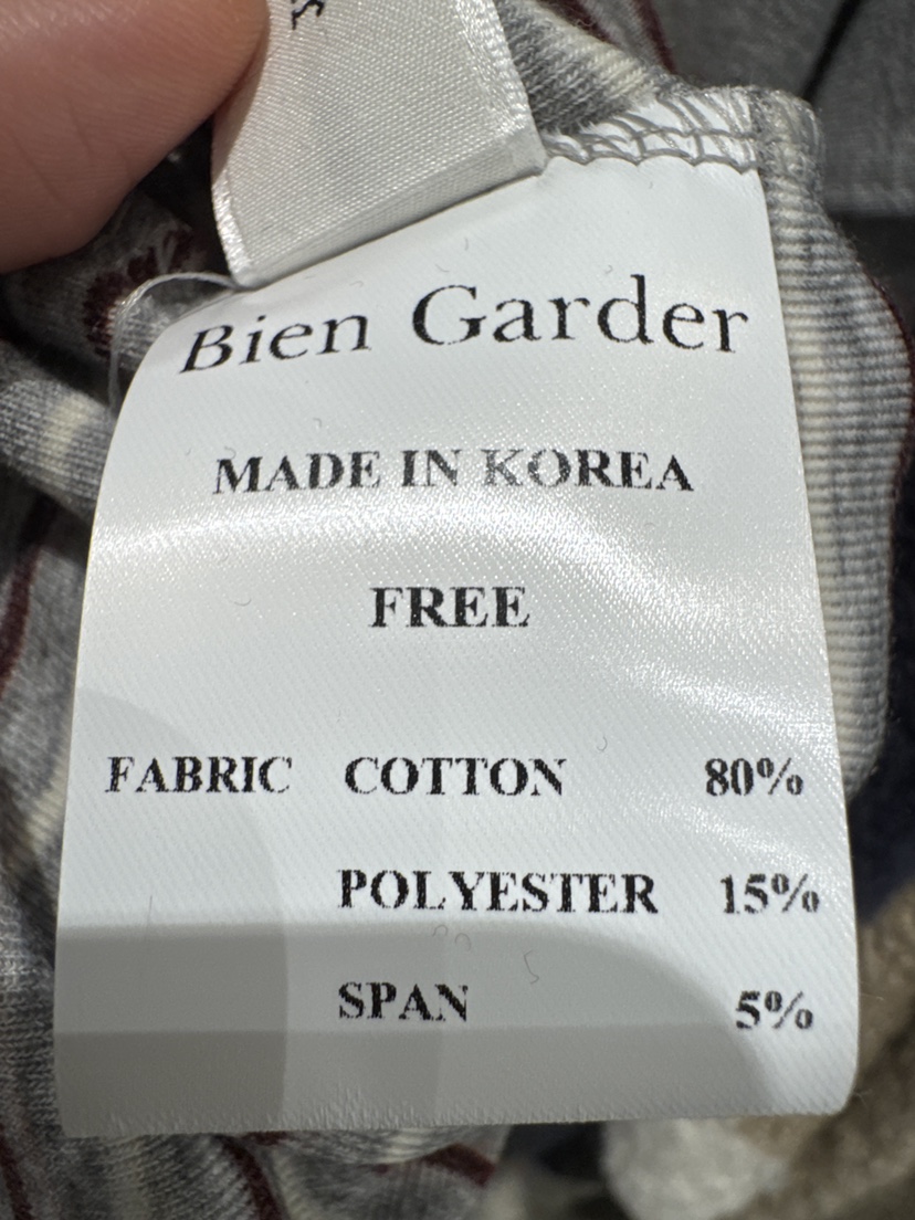 BIEN GARDER韓國代購㊣女士新款職業熱賣時尚推薦25秋冬長袖T恤BIEN GARDER長袖T恤