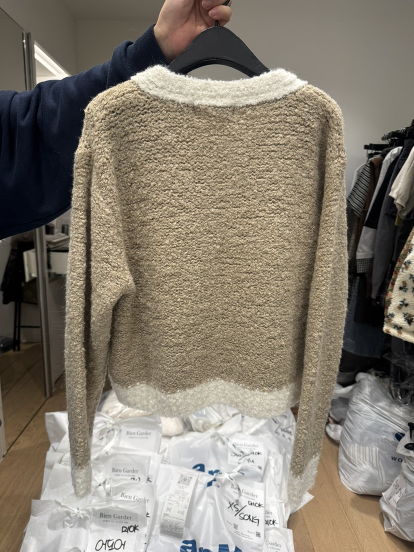 BIEN GARDER東大門㊣代購女裝新品真品職業針織衫羊毛開衫BIEN GARDER針織衫