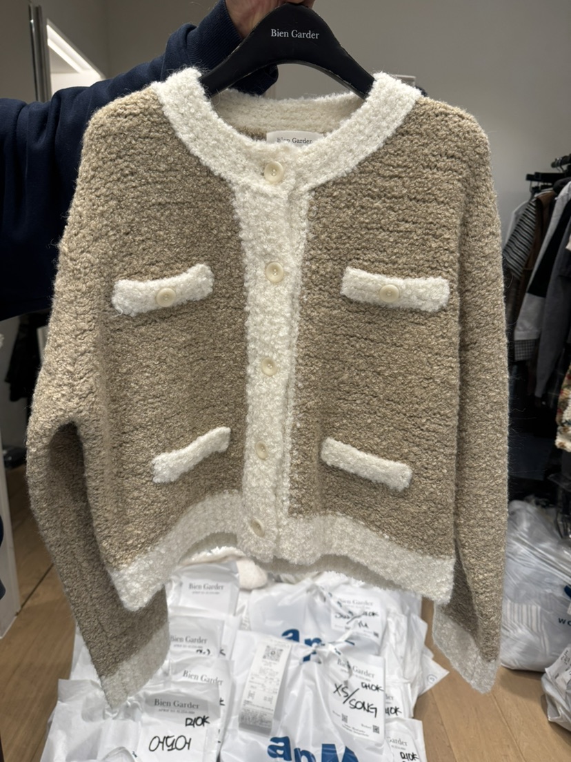 BIEN GARDER東大門㊣代購女裝新品真品職業針織衫羊毛開衫BIEN GARDER針織衫圖色1