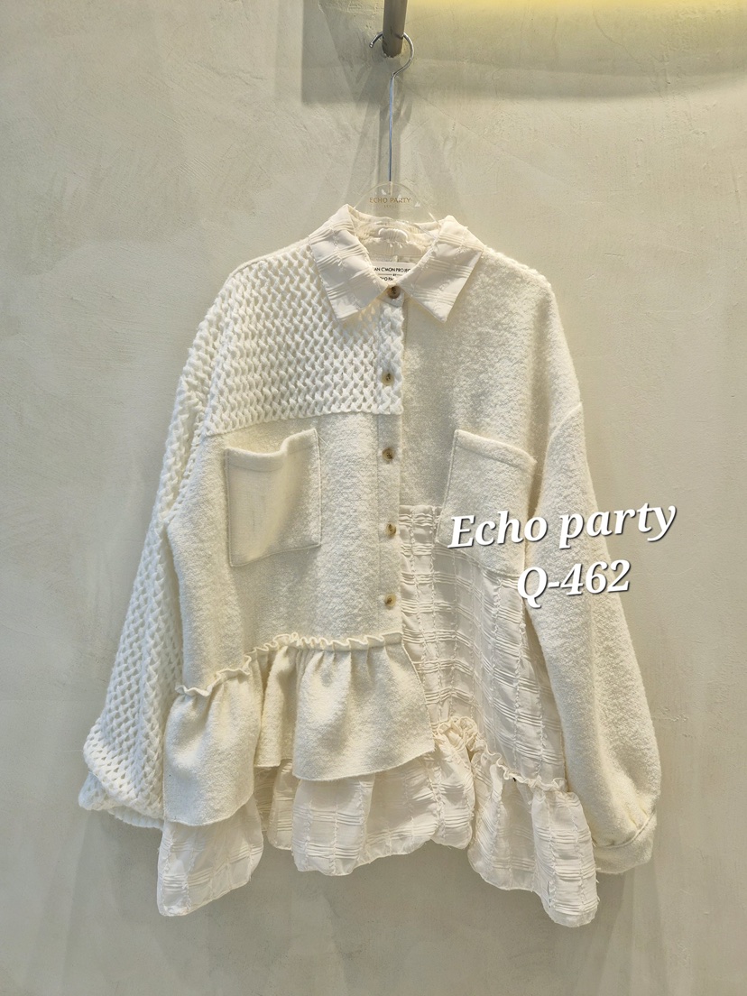 ECHOPARTY東大門㊣代購女士新款真品人氣推薦時尚襯衫蕾絲衫ECHOPARTY襯衫/蕾絲衫圖色1