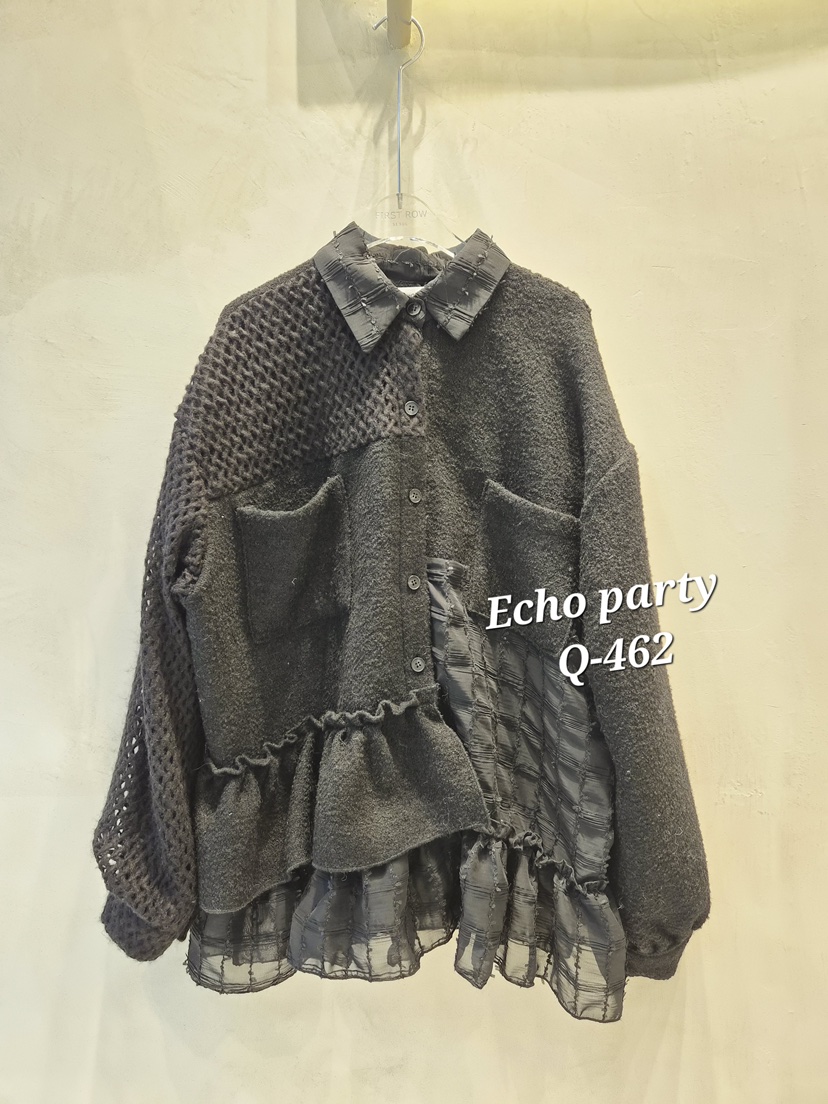 ECHOPARTY東大門㊣代購女士新款真品人氣推薦時尚襯衫蕾絲衫ECHOPARTY襯衫/蕾絲衫圖色2