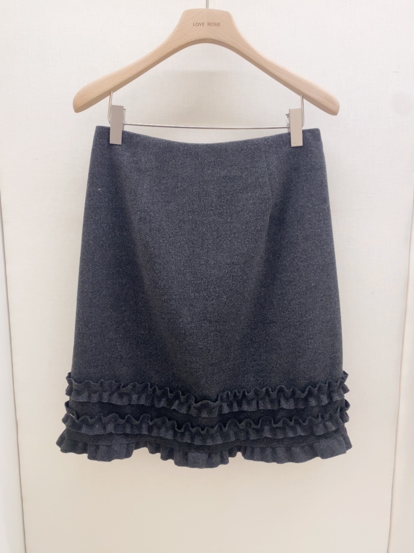 LOVE ROSIE韓國代購㊣女士新款真品休閑半身裙中短裙荷葉邊LOVE ROSIE半身裙/中短裙圖色2