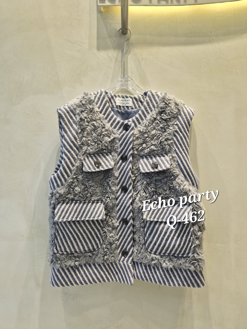 ECHOPARTY東大門㊣直郵女裝新款人氣休閑真品推薦職業馬甲毛皮ECHOPARTY馬甲圖色1