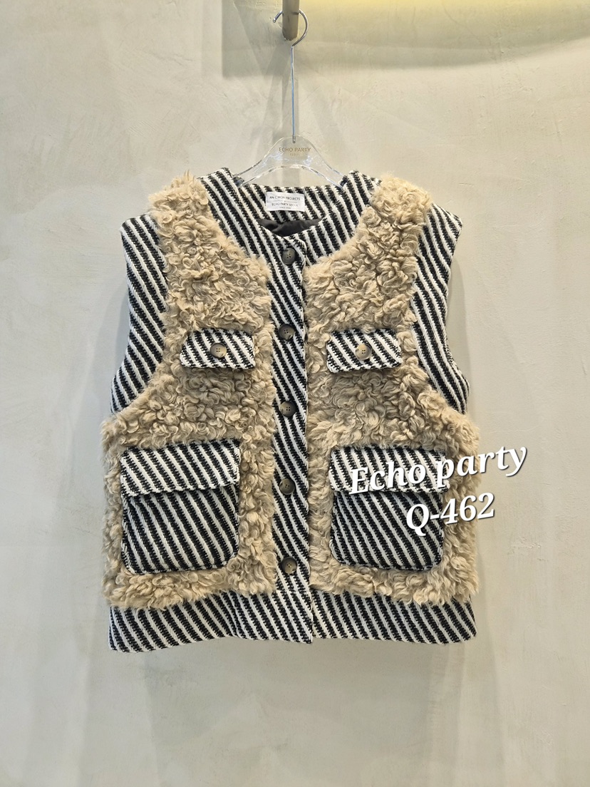ECHOPARTY東大門㊣直郵女裝新款人氣休閑真品推薦職業馬甲毛皮ECHOPARTY馬甲圖色2